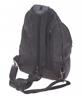 Lorenz Unisex Backpack/X-Body Backpack with 4 Zip Pockets
